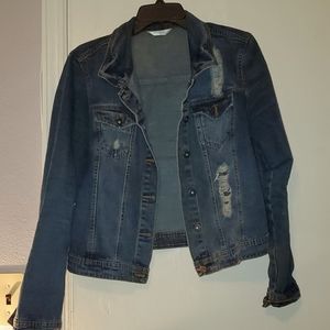 Distressed Jean Jacket